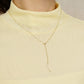 10K Opal 8Way Necklace (Yellow Gold) - Model Image