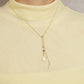10K Opal 8Way Necklace (Yellow Gold) - Model Image