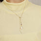 10K Opal 8Way Necklace (Yellow Gold) - Model Image