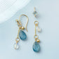 [Palette] Gold Filled Kyanite Charm Set Earrings [Radiance] (Large Link) - Product Image
