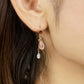 [Palette] Gold Filled Oregon Sunstone Charm Set Earrings [Radiance] (Large Link) - Model Image