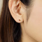 18K/10K Rainbow Earrings (Yellow Gold) - Model Image