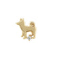 [Solo Earring] 18K/10K Shiba Inu Single Earring (Yellow Gold) - Product Image