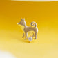 [Solo Earring] 18K/10K Shiba Inu Single Earring (Yellow Gold) - Product Image