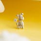 [Solo Earring] 18K/10K Miniature Schnauzer Single Earring (Yellow Gold) - Product Image