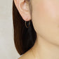 [Palette] Gold Filled Small Hoop Base Earrings - Model Image