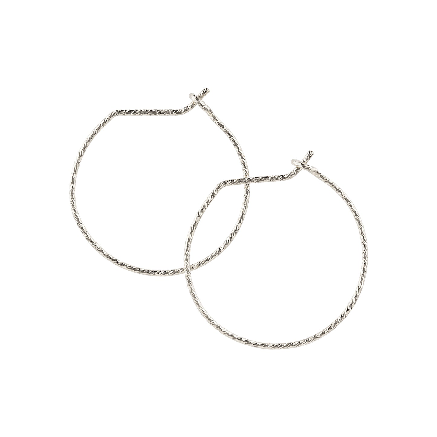 [Palette] Gold Filled Small Hoop Base Earrings (Platinum Coated) - Product Image