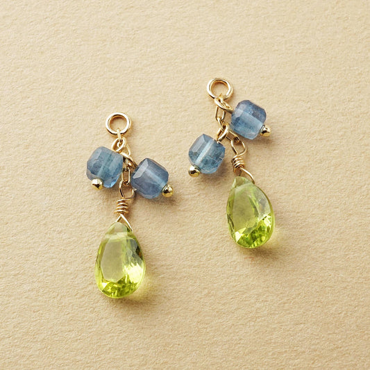 [Palette] 10K Peridot Charms (Yellow Gold) - Product Image