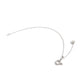 10K Slide Adjuster 10cm (White Gold) - Product Image