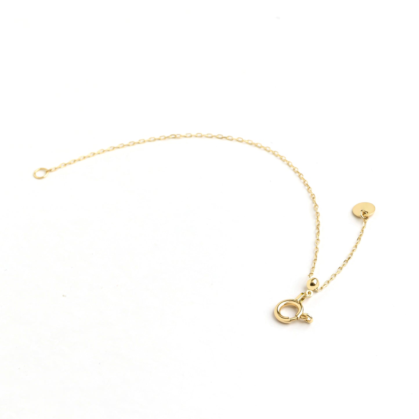 10K Slide Adjuster 10cm (Yellow Gold) - Product Image
