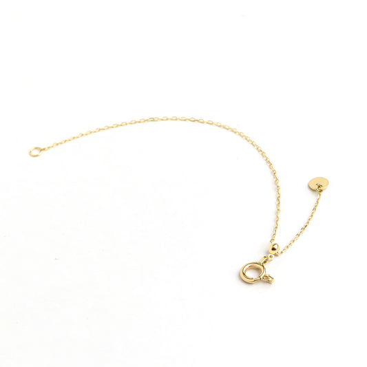 10K Slide Adjuster 10cm (Yellow Gold) - Product Image