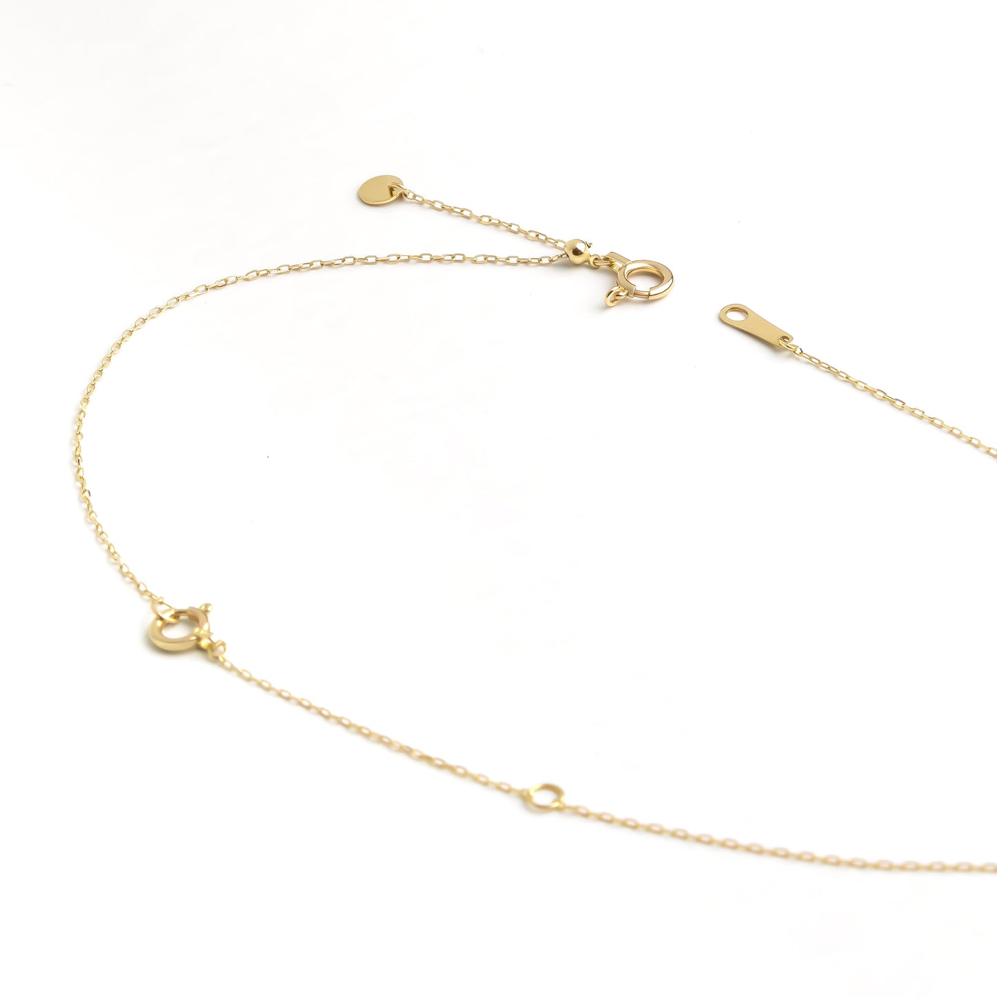 10K Slide Adjuster 10cm (Yellow Gold) - Product Image