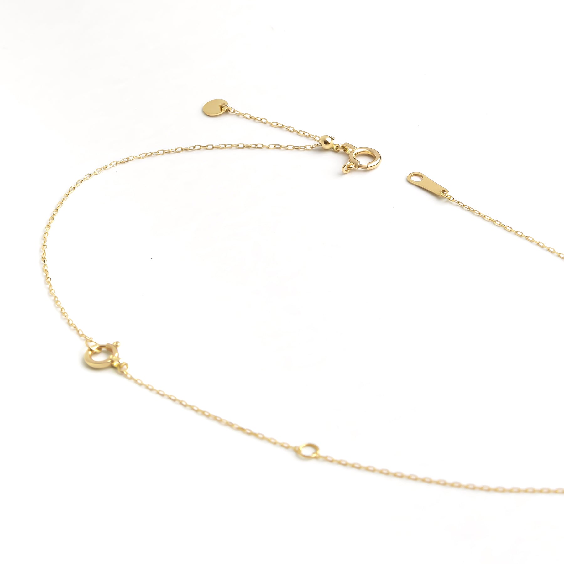 10K Slide Adjuster 10cm (Yellow Gold) - Product Image