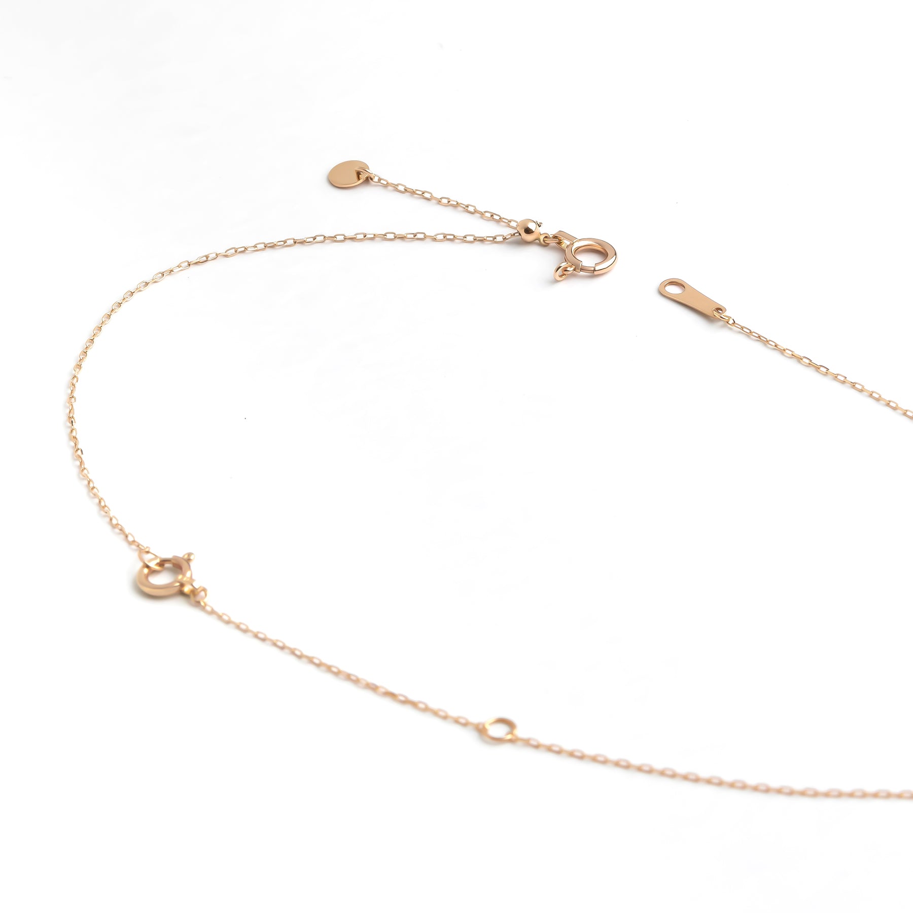 10K Slide Adjuster 10cm (Rose Gold) - Product Image