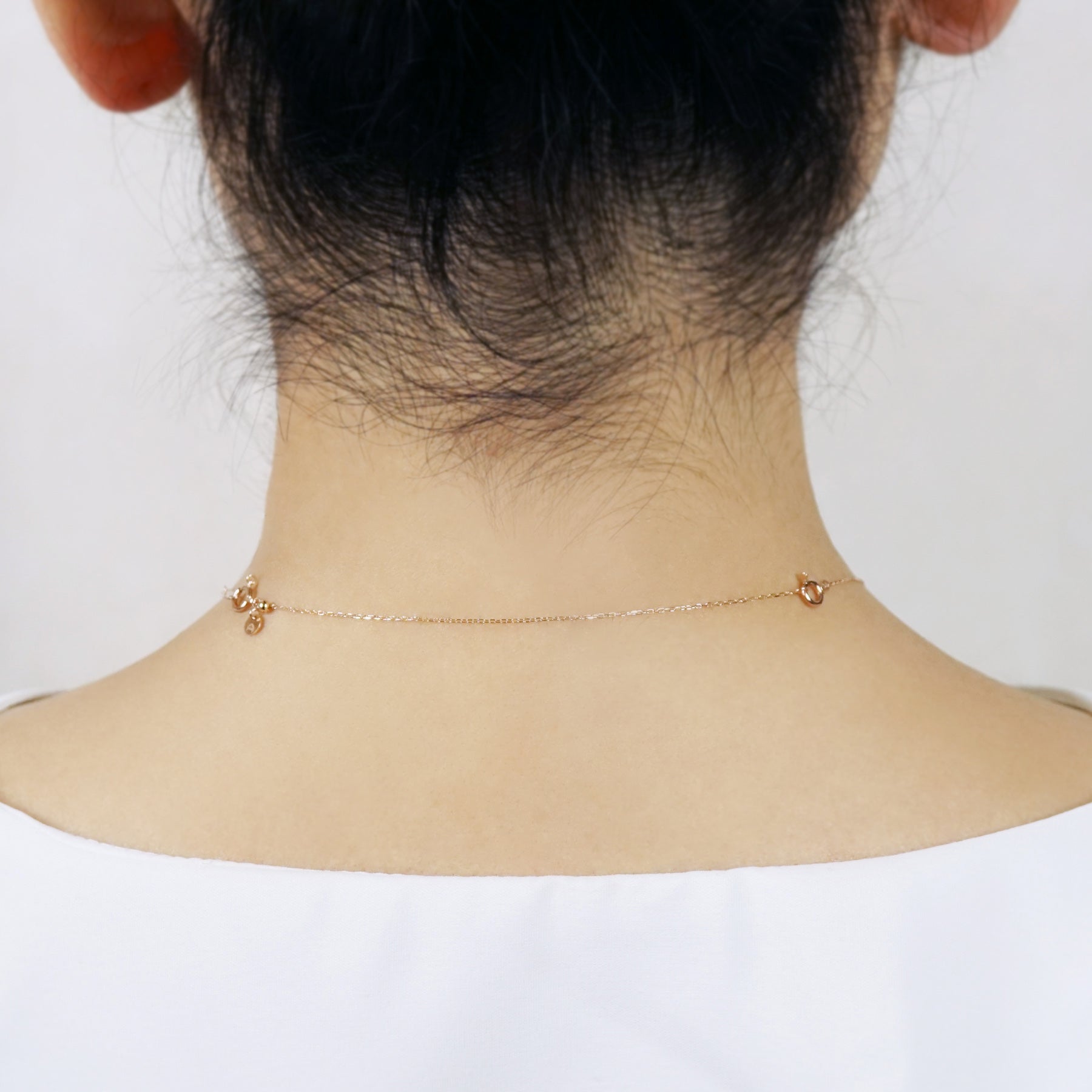 10K Slide Adjuster 10cm (Rose Gold) - Model Image