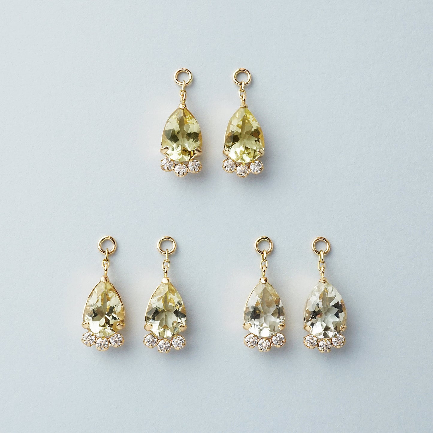 [Palette] 10K Heliodor Charms [Citrus] (Yellow Gold) - Product Image