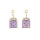 [Palette] 10K Moonlight Amethyst Charms [Powder] (Yellow Gold) - Product Image