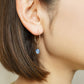[Palette] 10K Triplet Stone Charms [Azure] (Yellow Gold) - Model Image