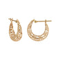[Pannier] 18K/10K Hoop Earrings (Yellow Gold) - Product Image