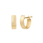 10K Basic Hoop Earrings (Yellow Gold) - Product Image