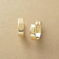 10K Basic Hoop Earrings (Yellow Gold) - Product Image