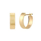 10K Basic Wide Hoop Earrings (Yellow Gold) - Product Image