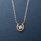 10K Diamond Double Happiness Necklace (Small) (Rose Gold) - Product Image