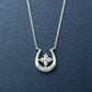 Platinum Diamond Double Happiness Necklace - Product Image