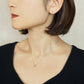 Platinum Diamond Double Happiness Necklace - Model Image