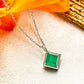 925 Sterling Silver Green Onyx Necklace [Verde Breeze] - Product Image