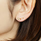 [Solo Earring] 10K Angelfish Single Earring (Yellow Gold) - Model Image