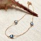 10K Blue Quartz Bracelet [Blue Whisper] (Yellow Gold) - Product Image
