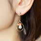 10K / 925 Sterling Silver / Gold Filled Coral Earrings [Pink Sand] - Model Image