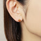 10K / 925 Sterling Silver Carnelian Earrings [Last Light Shell] - Model Image