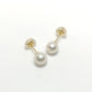 18K Akoya Pearl Earrings [6.5mm] (Yellow Gold) - Product Image