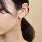 18K Akoya Pearl Earrings [6.5mm] (Yellow Gold) - Model Image