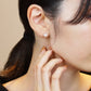 18K Akoya Pearl Earrings [6.5mm] (Yellow Gold) - Model Image