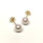 18K Akoya Pearl Earrings [7mm] (Yellow Gold) - Product Image
