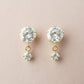 18K/10K Shooting Star Cut Moissanite Earrings (Yellow Gold) - Product Image