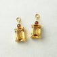 [Palette] 925 Sterling Silver Citrine Charms - Product Image