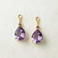 [Palette] 925 Sterling Silver Amethyst Charms - Product Image