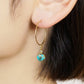 [Palette] 925 Sterling Silver Blue Copper Turquoise Charms - Model Image