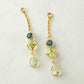 [Palette] 925 Sterling Silver Blue Topaz x Peridot Charms - Product Image