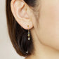 [Palette] 925 Sterling Silver Blue Topaz x Peridot Charms - Model Image