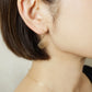 10K Openwork Flower Earrings (Yellow Gold) - Model Image