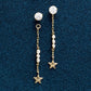 10K Orion Belt Moissanite Earring Charms (Yellow Gold) - Product Image