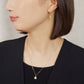 10K Orion Belt Moissanite Earring Charms (Yellow Gold) - Model Image