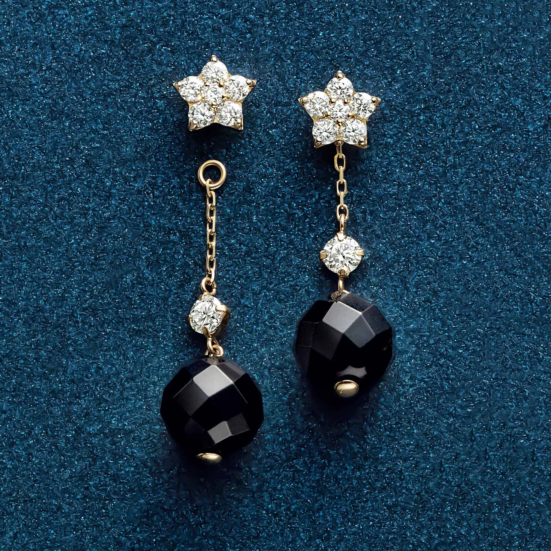 10K Subaru Moissanite Earring Charms (Yellow Gold) - Product Image