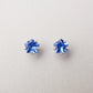 [Second Earrings] Platinum Blue Quartz Pentagon Cut Earrings - Product Image