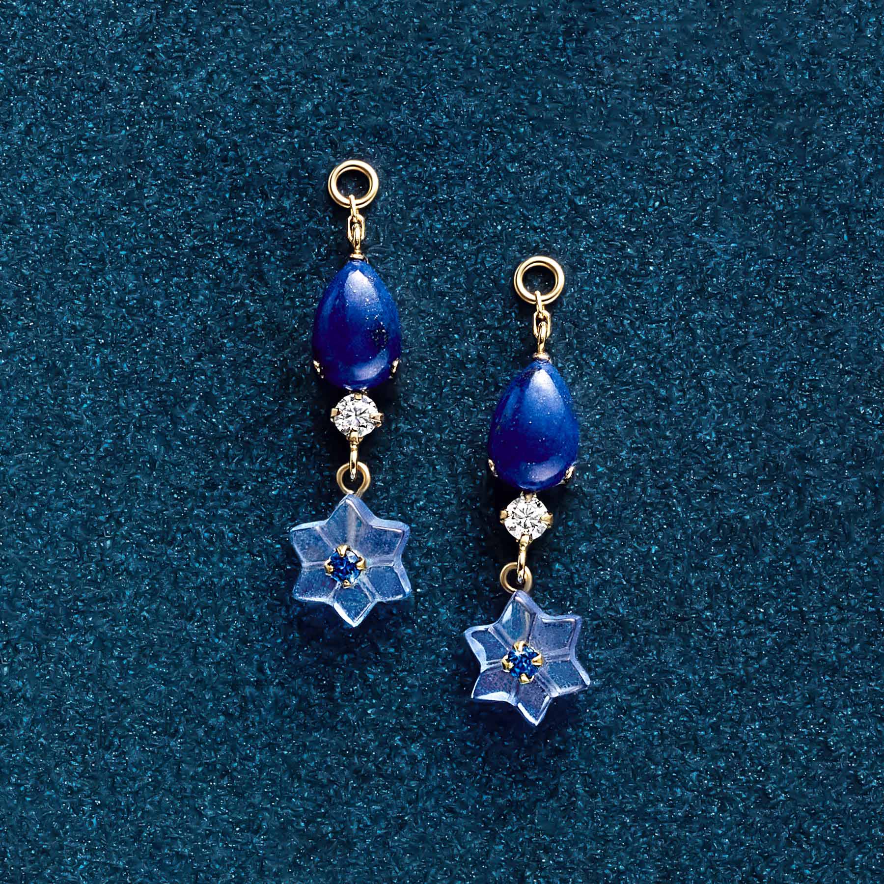 10K Cosmo Moissanite Charms (Yellow Gold) - Product Image